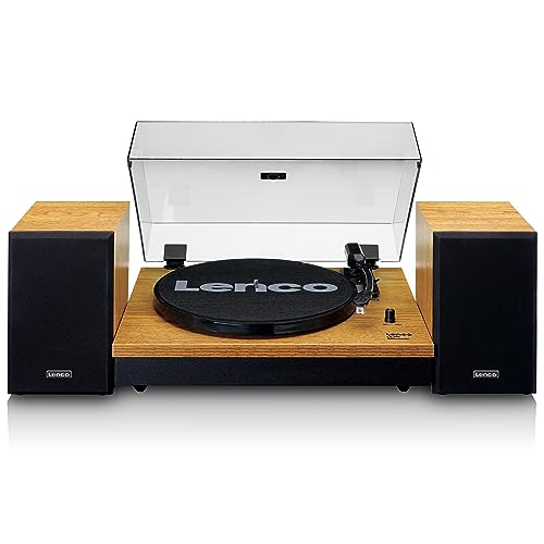 Lenco LS-300 - Hi-Fi Plattenspieler mit Bluetooth - Mit externen Lautsprechern 2 x 10 W RMS - Riemenantrieb - Auto-Stopp - MDF-Gehäuse - Holz Lenco LS-300 - Hi-Fi Plattenspieler mit Bluetooth - Mit externen Lautsprechern 2 x 10 W RMS - Riemenantrieb - Auto-Stopp - MDF-Gehäuse - Holz von Lenco