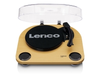 Lenco LS-40WD, Audio-Plattenspieler mit Riemenantrieb, Halbautomatisch, Holz, Metall, Kunststoff, Holz, Kunststoff, 33,45 RPM von Lenco