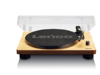 Lenco LS-50, Audio-Plattenspieler mit Riemenantrieb, Holz, MDF-Platten, 33 1/3,45,78 RPM, Keramik-Stereo-Kartusche, 30 cm von Lenco