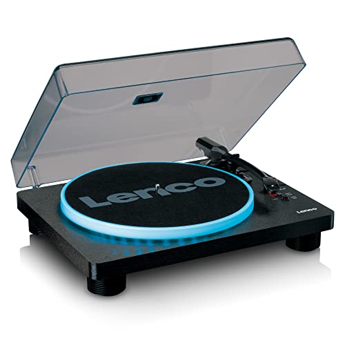 Lenco LS-50 - Plattenspieler mit Lautsprecher - LED Plattenteller - USB - Riemenantrieb - Vorverstärker - 33, 45 und 78 U/min - Auto-Stopp - Vinyl zu MP3 - Schwarz Lenco LS-50 - Plattenspieler mit Lautsprecher - LED Plattenteller - USB - Riemenantrieb - Vorverstärker - 33, 45 und 78 U/min - Auto-Stopp - Vinyl zu MP3 - Schwarz von Lenco