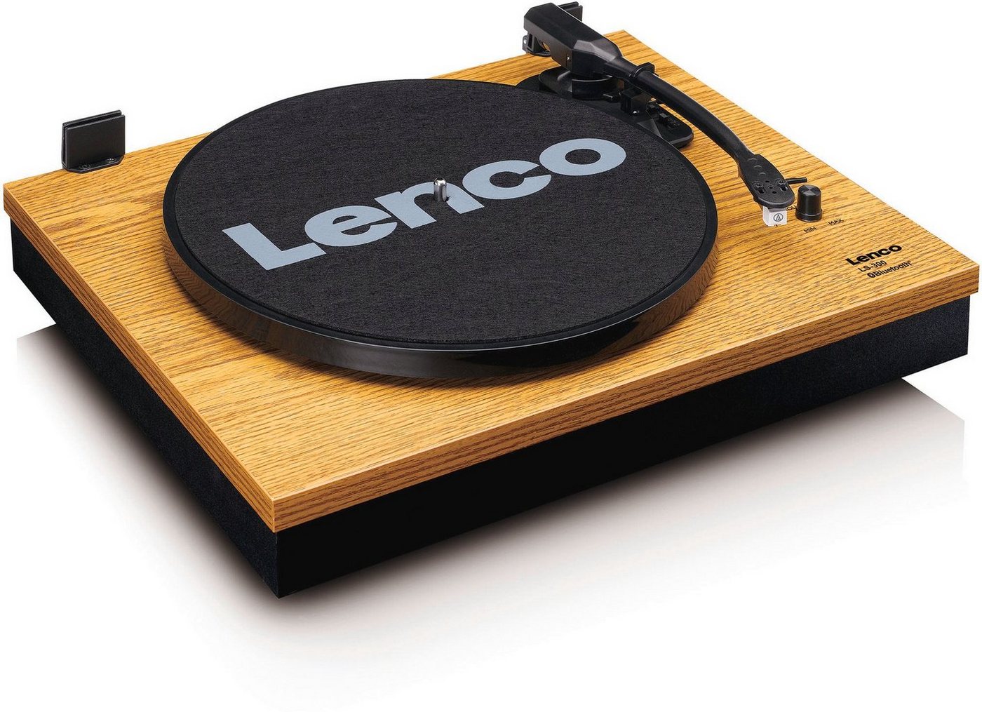 Lenco LS-50WD mit integrierten Lautsprechern aus Holz Plattenspieler (Riemenantrieb, keine Angabe) von Lenco