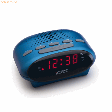 Lenco LENCO ICR-210 FM-Uhrenradio & Radiowecker, blau von Lenco