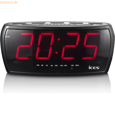 Lenco LENCO ICR-230-1 FM-Uhrenradio und Radiowecker, schwarz von Lenco