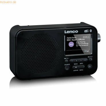 Lenco Lenco PDR-036BK - DAB+/FM-Radio mit Bluetooth - Schwarz von Lenco