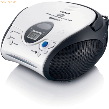 Lenco LENCO SCD-24BT WHBK - Tragbarer CD-Player, weiß/schwarz Lenco LENCO SCD-24BT WHBK - Tragbarer CD-Player, weiß/schwarz von Lenco