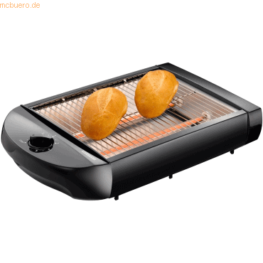 Lenco MELISSA 16140145 - Flachtoaster, 600W, schwarz von Lenco