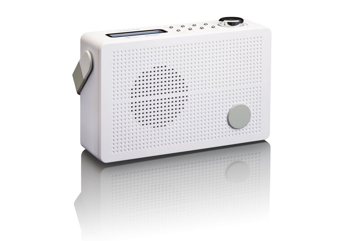 Lenco PDR-030WH Digitalradio (DAB) (DAB+,FM, 15000 W, modernes Design mit digitalem-FM-Sound, Senderspeicher & Weckfunktion) von Lenco