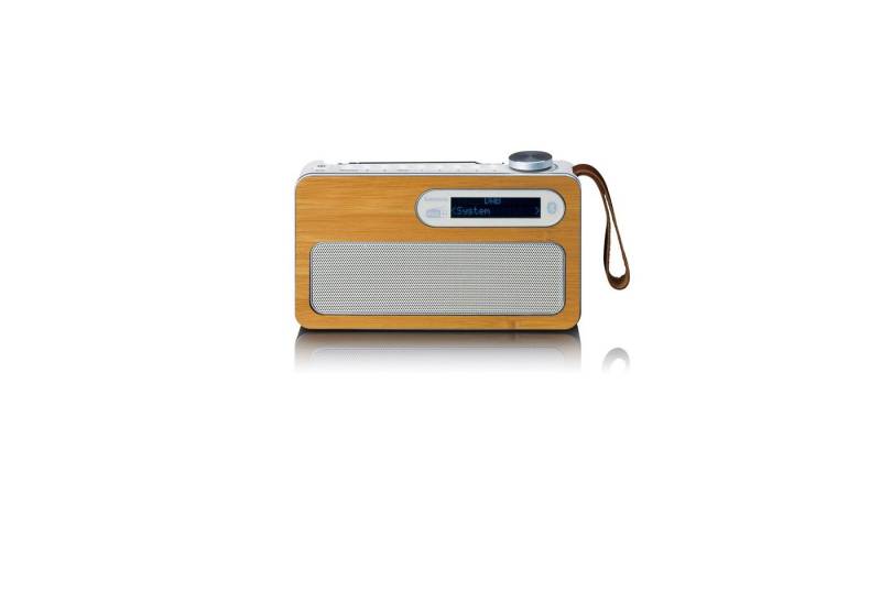 Lenco PDR-040EF Digitalradio (DAB) (DAB+,FM, 3 W, Bluetooth 5.0 und 12-16 Stunden Akkulaufzeit im Bambus Design) von Lenco