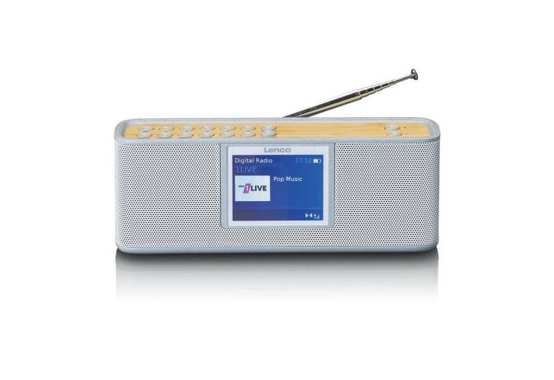 Lenco PDR-046GY Digitalradio (DAB) (DAB,DAB+,FM, 6 W, Stereo 2.0 Sound, Bluetooth 5.0 & 7 Std. Akkulaufzeit im Bambus Design) von Lenco