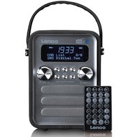 Lenco PDR-051BKSI Tragbares DAB+ FM-Radio m. BT, AUX, Schwarz von Lenco