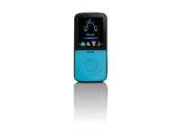 Lenco PODO-153, MP3 Spieler, 4 GB, TFT, USB 2.0, Schwarz, Blau, Kopfhörer enthalten von Lenco