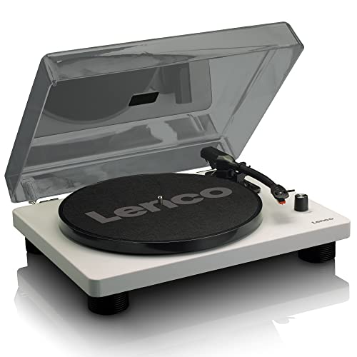Lenco LS-50GY - Plattenspieler mit integrierten Lautsprechern - USB-Recording - 33, 45 und 78 RPM - Riemenantrieb - MDF-Struktur - Grau Lenco LS-50GY - Plattenspieler mit integrierten Lautsprechern - USB-Recording - 33, 45 und 78 RPM - Riemenantrieb - MDF-Struktur - Grau von Lenco