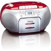 Lenco SCD-420RD CD-Radio mit Kassette, Rot von Lenco