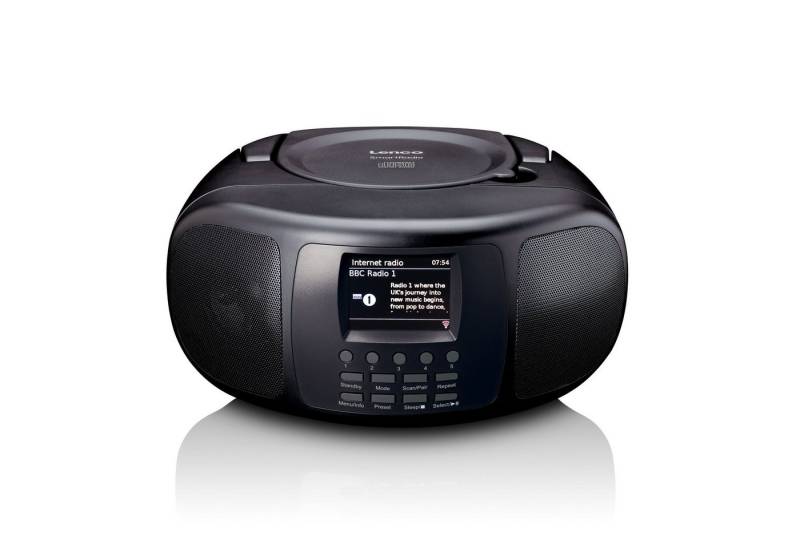 Lenco SCD-6000BK Internet-Radio (LCD-Display, weltweiter Empfang mit Bluetooth®, Stereo-Sound/Equalizer) von Lenco