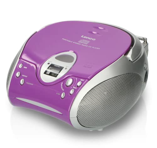 Lenco SCD24 - CD-Player für Kinder - CD-Radio - Stereoanlage - Boombox - UKW Radiotuner - Titel Speicher - 2 x 1,5 W RMS-Leistung - Netz- und Batteriebetrieb - Lila Lenco SCD24 - CD-Player für Kinder - CD-Radio - Stereoanlage - Boombox - UKW Radiotuner - Titel Speicher - 2 x 1,5 W RMS-Leistung - Netz- und Batteriebetrieb - Lila von Lenco