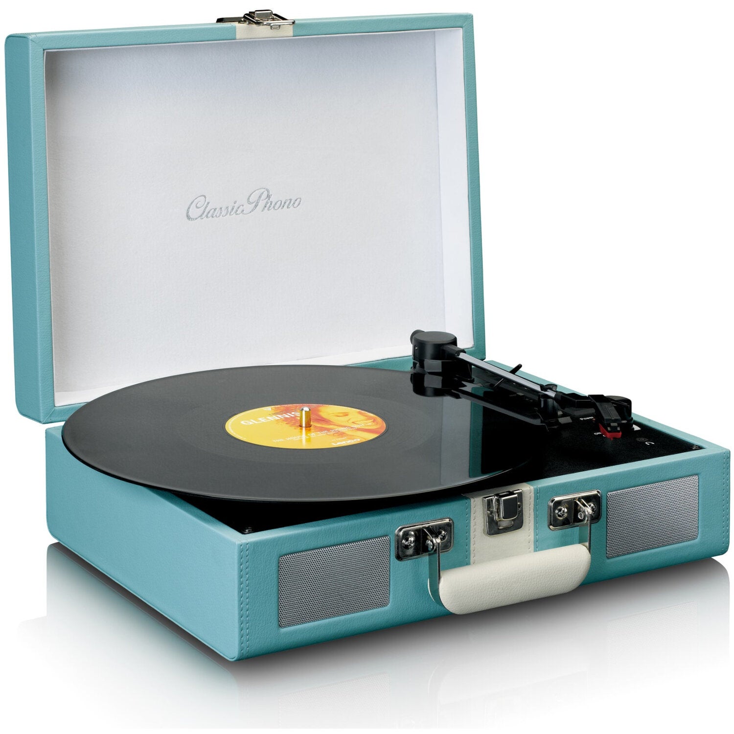 Lenco TT-110BUWH Portable Bluetooth Turntable von Lenco