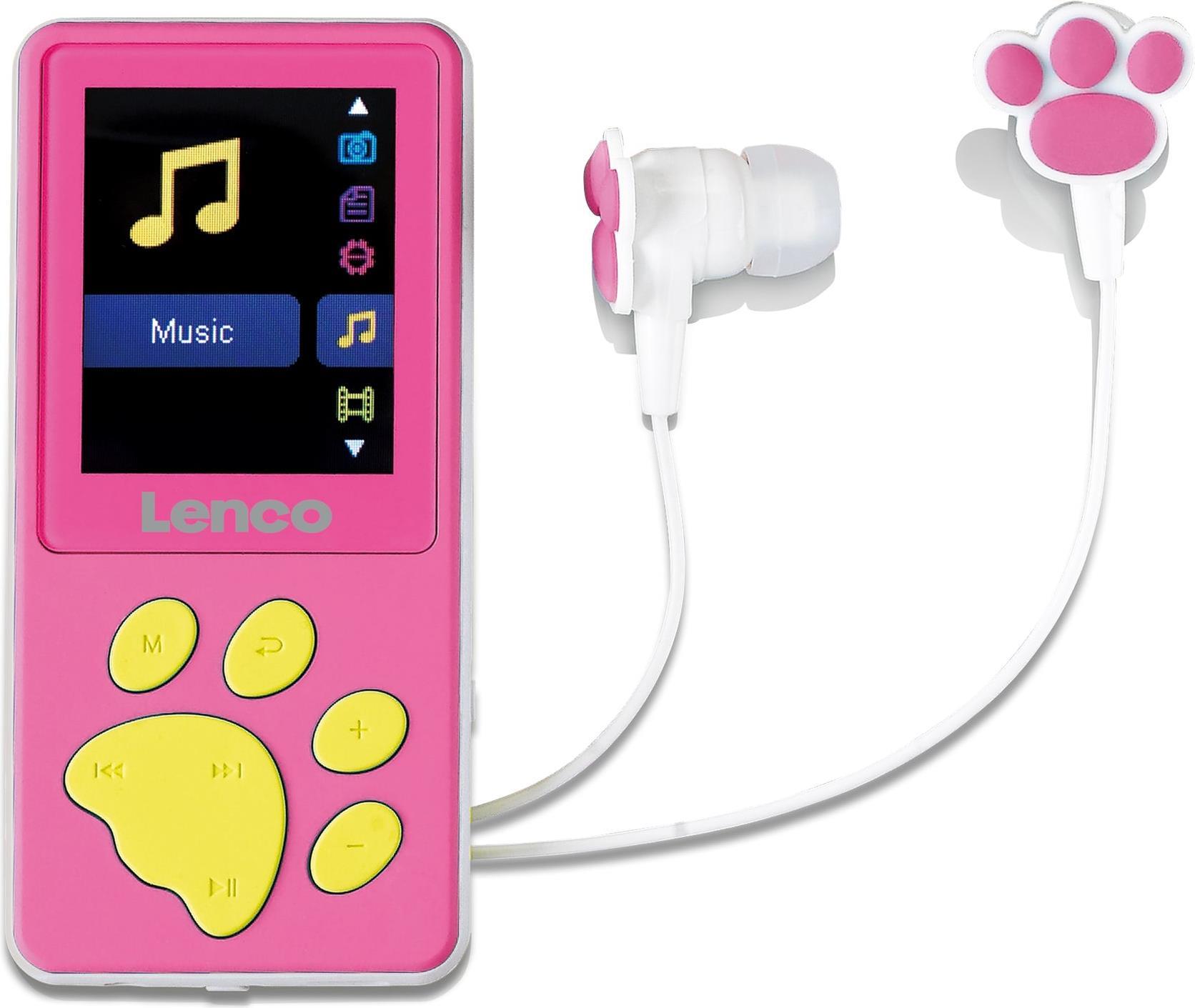 Lenco XEMIO-560PK MP3-/MP4-Player 8 GB Pink (XEMIO-560PK) von Lenco