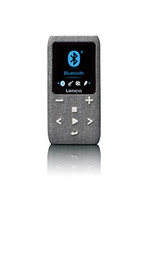 Lenco Xemio-861 - Bluetooth MP3-Player, 8 GB Micro SD-Karte, Bluetooth, FM-Radio, Voice Memo Funktion, 1,8" TFT-Display, E-Book Funktion, Speicher bis 64 GB, Farbe: Grau von Lenco