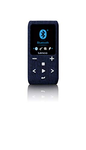 Lenco Xemio-861 - Bluetooth MP3 Player - 8GB Micro-SD Karte - Bluetooth - FM-Radio - Sprachmemo Funktion - 1,8“ TFT Display - E-book Funktion - bis zu 64GB Speicherplatz - Blau, A003233 von Lenco