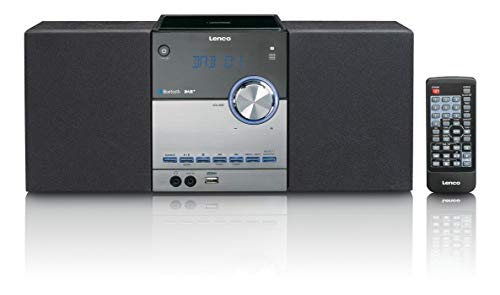 Lenco kompakte Stereoanlage MC-150 mit DAB+, FM Radio, CD/MP3-Player, Bluetooth und USB, Fernbedienung, 2 x 10W schwarz von Lenco