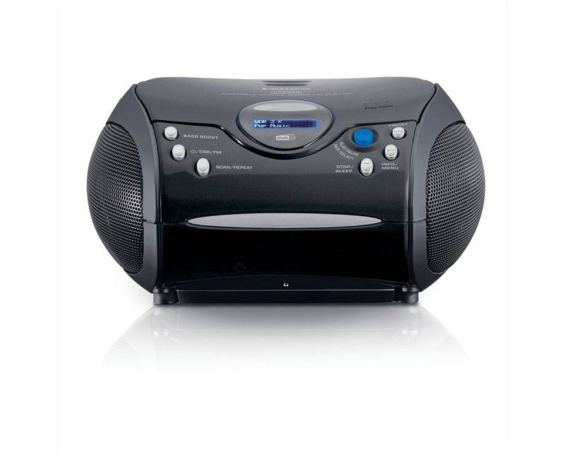 Lenco portabler CD Player SCD-24DAB BK MP4-Player (schwarz) von Lenco