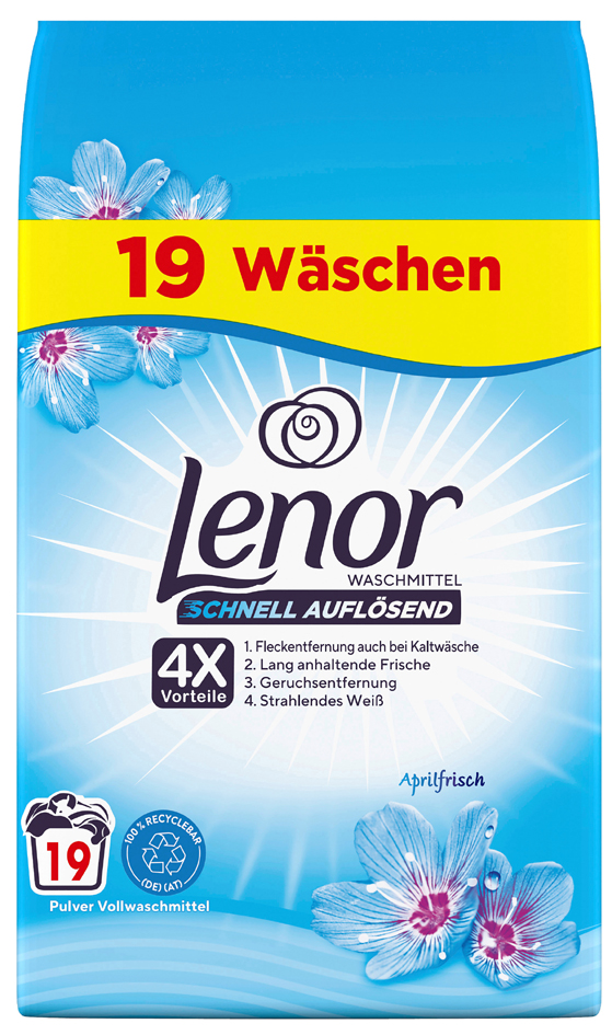 Lenor Color-Waschpulver Aprilfrisch, 3,0 kg, 50 WL von Lenor