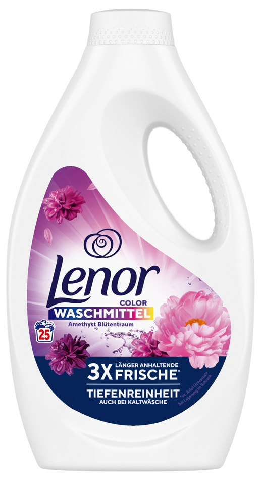 Lenor Flüssigwaschmittel Amethyst Blütentraum, 1,25 L - 25WL von Lenor