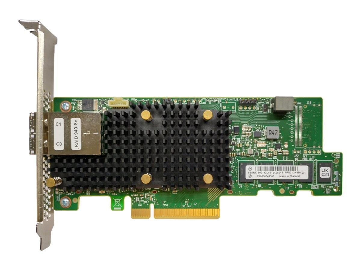 Lenovo ThinkSystem RAID 940-8e 4GB Flash PCIe Gen4 12Gb Adapter (4Y37A78836) von Lenovo Server