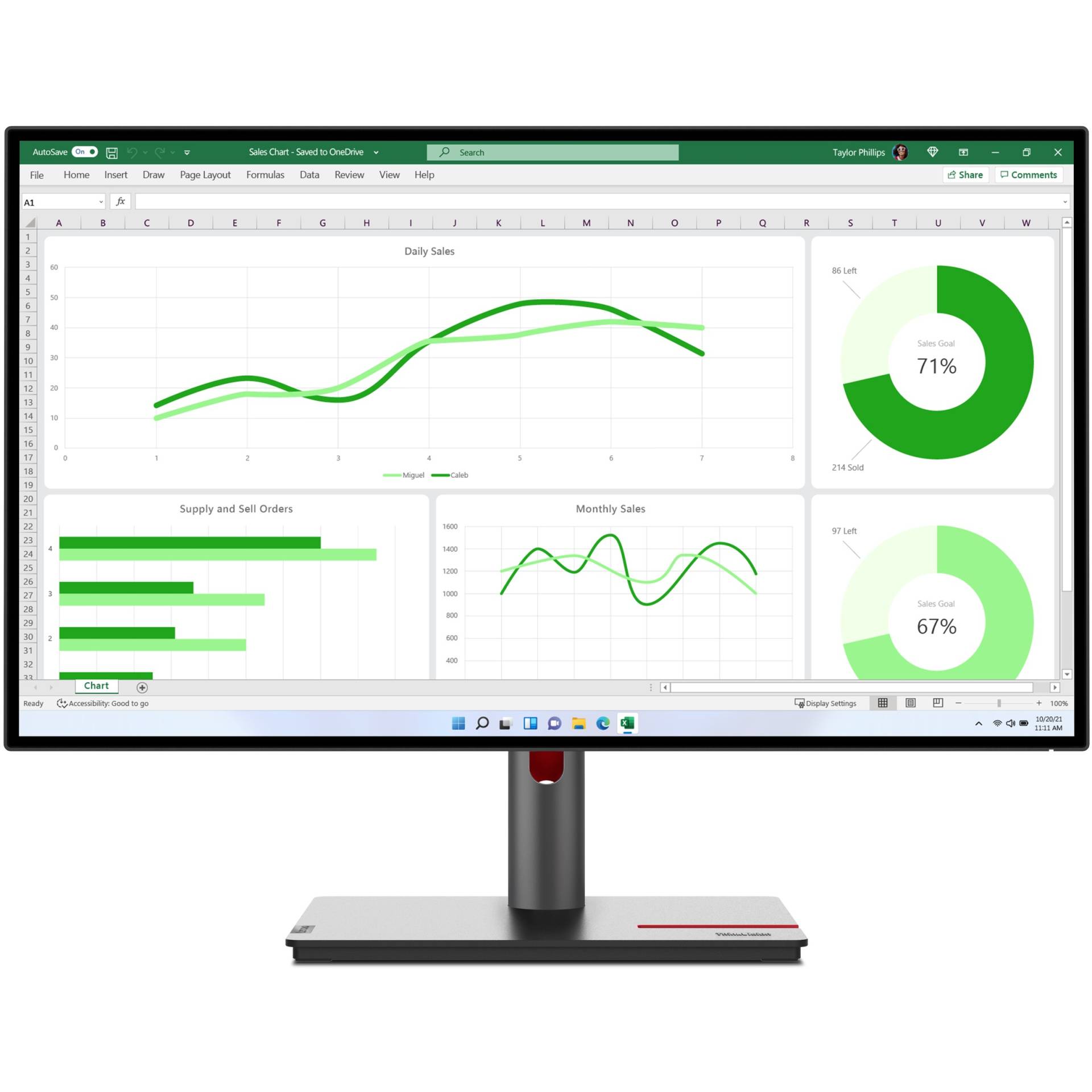 Lenovo ThinkVision P27q-30 LED display von Lenovo