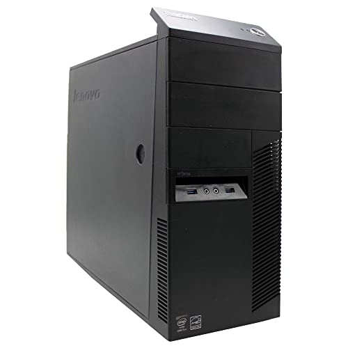Desktop-Computer Lenovo M93P i7 4770 bis zu 3,9 GHz PC Festplatte Gaming Professionelle Grafik VideoEditing SmartWorking (generalüberholt) (mit WLAN-Antenne, 8 GB RAM SSD 240 GB + HDD 1 TB) von Lenovo