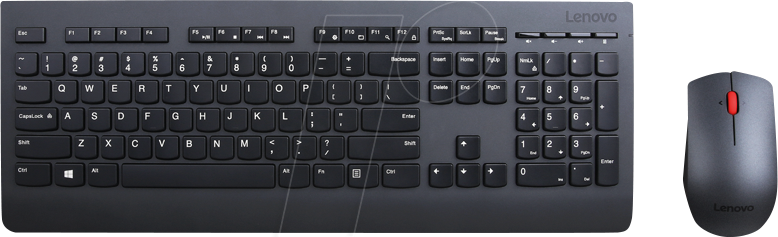 LENOVO 30H56809 - Tastatur-/Maus-Kombination, Funk, schwarz von Lenovo