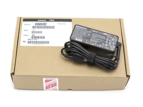 LENOVO ThinkPad 45W AC Adapter SlimTip - NUR noch mit einem 3-poligen (Mickey Mouse) Adapter erhältlich, Schwarz von Lenovo