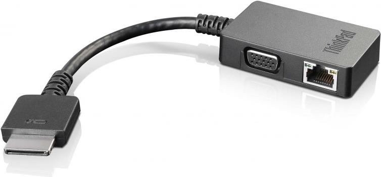 LENOVO ThinkPad OneLink + To VGA/FJ45 Adapter (4X90J31060) von Lenovo