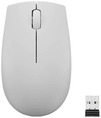 Lenovo 300 Wireless Compact Maus Kabellos Optisch Grau 3 Tasten 1000 dpi von Lenovo