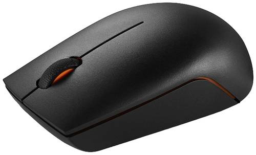 Lenovo 300 Wireless Compact Maus Kabellos Schwarz 3 Tasten 1000 dpi von Lenovo