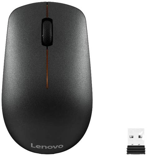 Lenovo 400 Maus Kabellos, Funk Optisch Schwarz 3 Tasten 1200 dpi von Lenovo