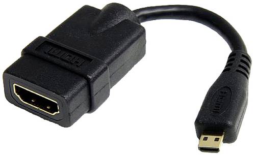 Lenovo 4Z10F04125 HDMI Adapter [1x HDMI-Buchse - 1x HDMI-Stecker D Micro] Schwarz von Lenovo