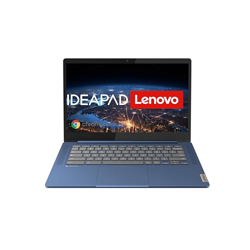 Lenovo Chromebook IdeaPad Slim 3 | 14" Full HD Display | MediaTek Kompanio 520 | 4GB RAM | 64GB SSD | ARM Mali-G52 Grafik | Chrome OS | QWERTZ | blau von Lenovo