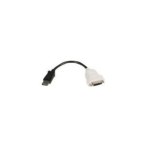 Lenovo - DVI-Kabel - Single Link - DisplayPort (M) zu DVI-D (W) - 20cm - Grau (45J7915) von Lenovo