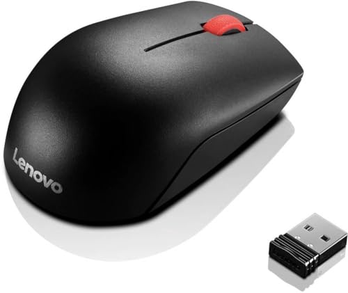 Lenovo Essential Maus Funk Optisch Schwarz 3 Tasten 1000 DPI von Lenovo