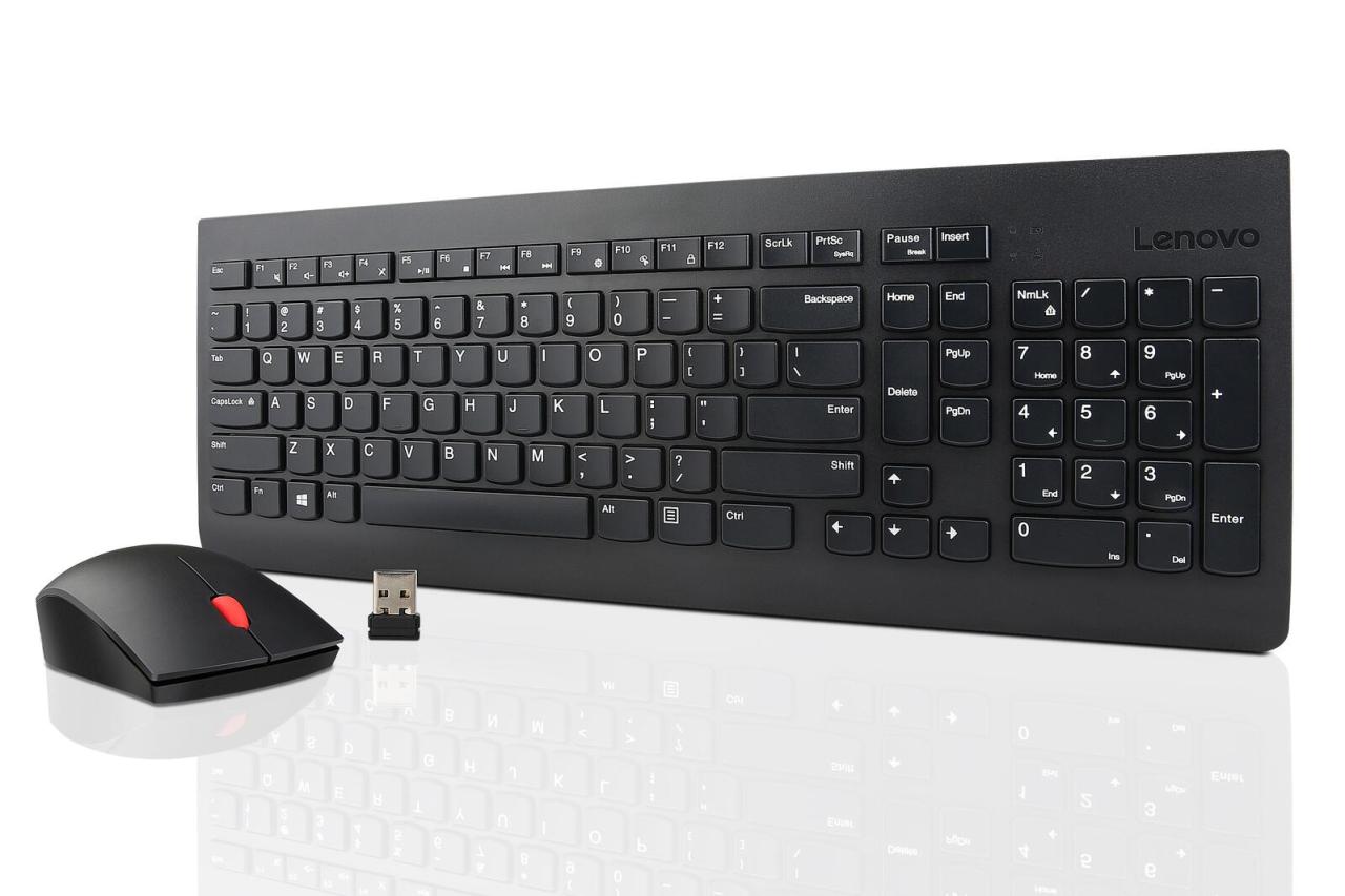 Lenovo Essential Tastatur-und-Maus-Set kabellos Lenovo Essential Tastatur-und-Maus-Set kabellos von Lenovo