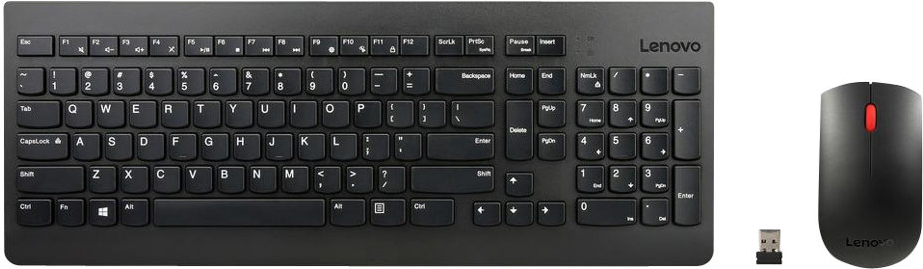 Lenovo Essential Wireless Combo - Tastatur-und-Maus-Set - kabellos - 2,4 GHz - Deutsch (4X30M39472) von Lenovo