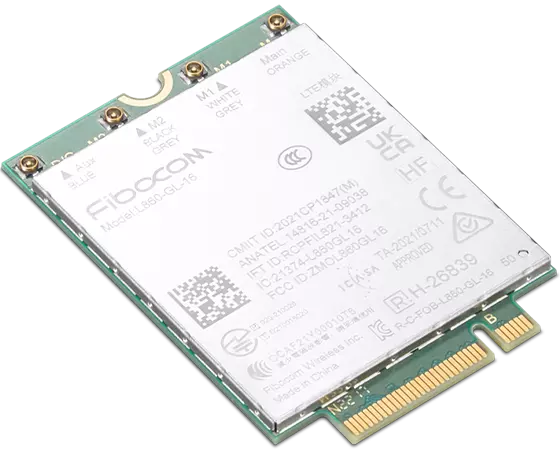 Lenovo Fibocom L860-GL-16 - Drahtloses Mobilfunkmodem - 4G LTE - M.2 Card - für ThinkPad X1 Carbon Gen 10 21CB, 21CC (4XC1K20993) von Lenovo