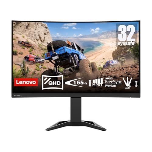 Lenovo G32qc-30 | 31,5" 2K Gaming Monitor | 2560x1440 | 170Hz | 350 nits | 0,5ms Reaktionszeit | HDMI | DisplayPort | AMD FreeSync Premium | integr. Lautsprecher | höhenverstellbar | schwarz Lenovo G32qc-30 | 31,5" 2K Gaming Monitor | 2560x1440 | 170Hz | 350 nits | 0,5ms Reaktionszeit | HDMI | DisplayPort | AMD FreeSync Premium | integr. Lautsprecher | höhenverstellbar | schwarz von Lenovo