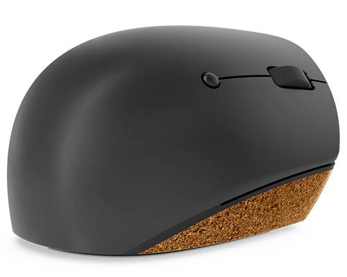 Lenovo Go Wireless Vertical Ergonomische Maus Kabellos Optisch Grau, Holz 6 Tasten 2400 dpi Ergonomi von Lenovo