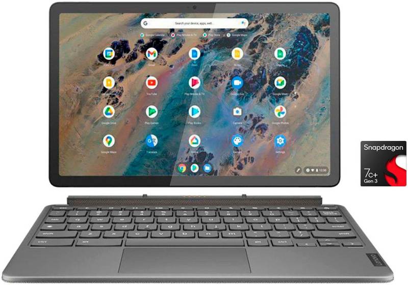 Lenovo IdeaPad Duet 3 Chrome 11Q727 Chromebook (27,81 cm/10,95 Zoll, Qualcomm Snapdragon™ 7c Gen 2, Adreno, 128 GB SSD, ChromeOS, 2-in-1 Laptop mit 2K IPS Touch Display) von Lenovo