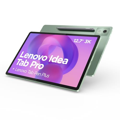 Lenovo Idea Tab Pro Tablet 32,7 cm (12,7 Zoll), 3K (MediaTek Dimensity 8300, 8 GB RAM, 256 GB UFS 4.0, 144 Hz, Wi-Fi 6E, Bluetooth 5.3, Android 14), Grün, inkl. Stift von Lenovo