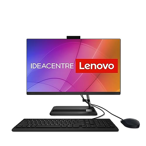 Lenovo IdeaCentre 3 All in One | 23,8" Full HD Display | AMD Ryzen 7 7730U | 16GB RAM | 1TB SSD | AMD Radeon Grafik | Win11 Home | QWERTZ | schwarz | inkl. Tastatur & Maus | 3 Monate Premium Care von Lenovo