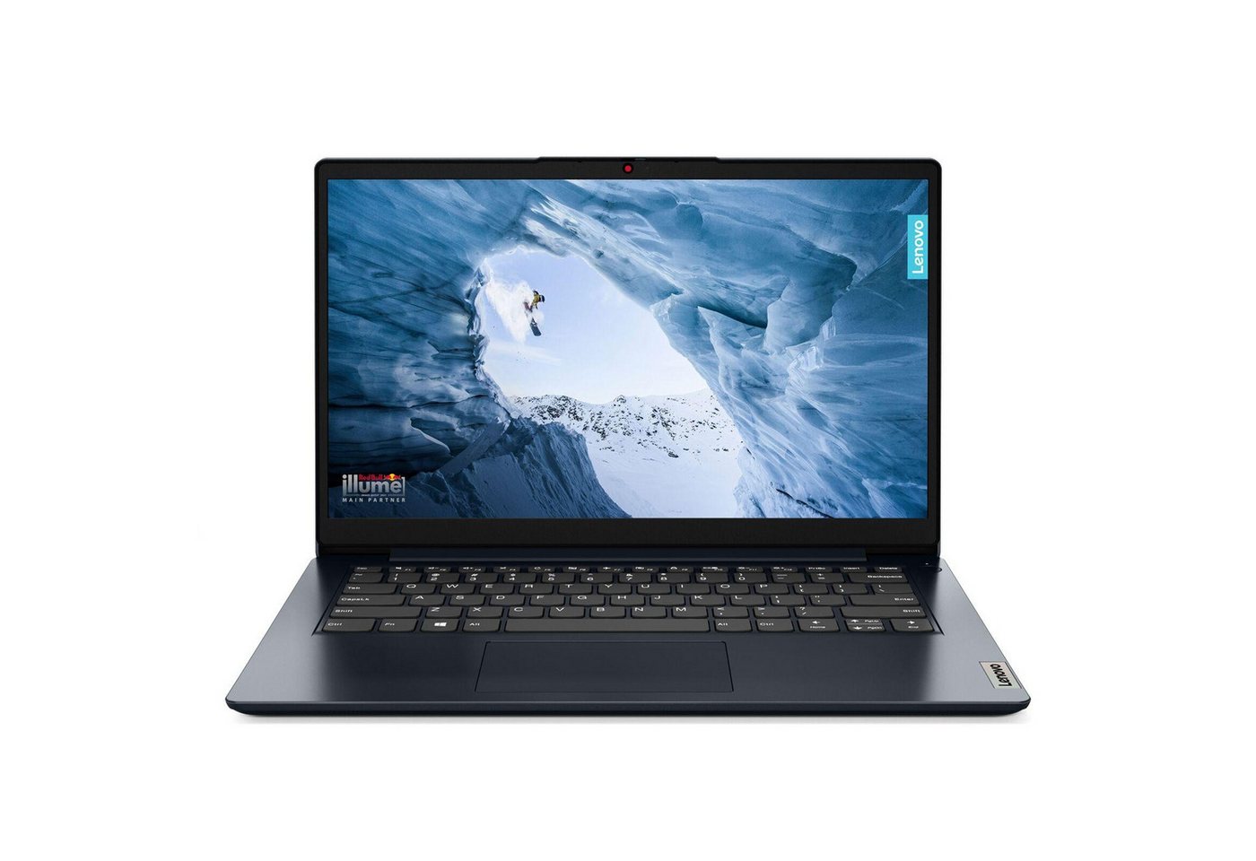 Lenovo IdeaPad 1 - Ultra Slim Design - Windows 11 Laptop - Wi-Fi - Webkamera Notebook (Intel Celeron N4120, Intel UHD Graphics 600, 4GB RAM, 128 GB Festplatte, Deutsche Tastatur) von Lenovo