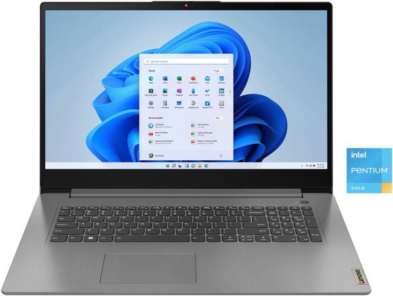 Lenovo IdeaPad 3 17IAU7 Notebook (43,94 cm/17,3 Zoll, Intel Pentium Gold 8505, UHD Graphics, 512 GB SSD) von Lenovo